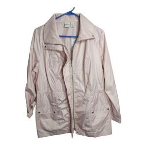 Chicos Zenergy Colleen Novelty Lightweight Roll Tab Sleeve Athleisure Jacket L